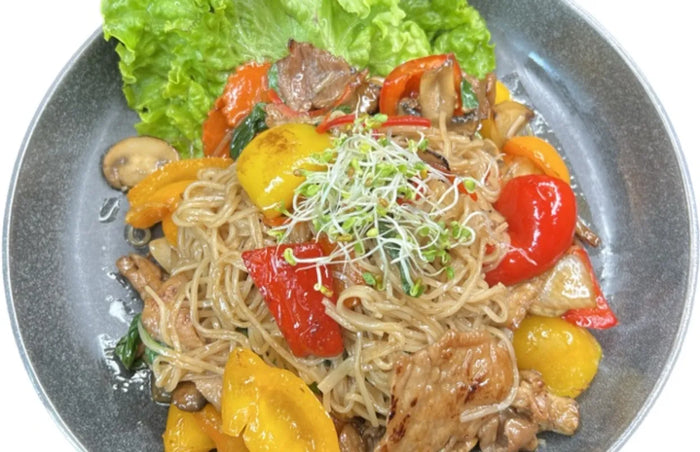 Spicy Basil Noodles