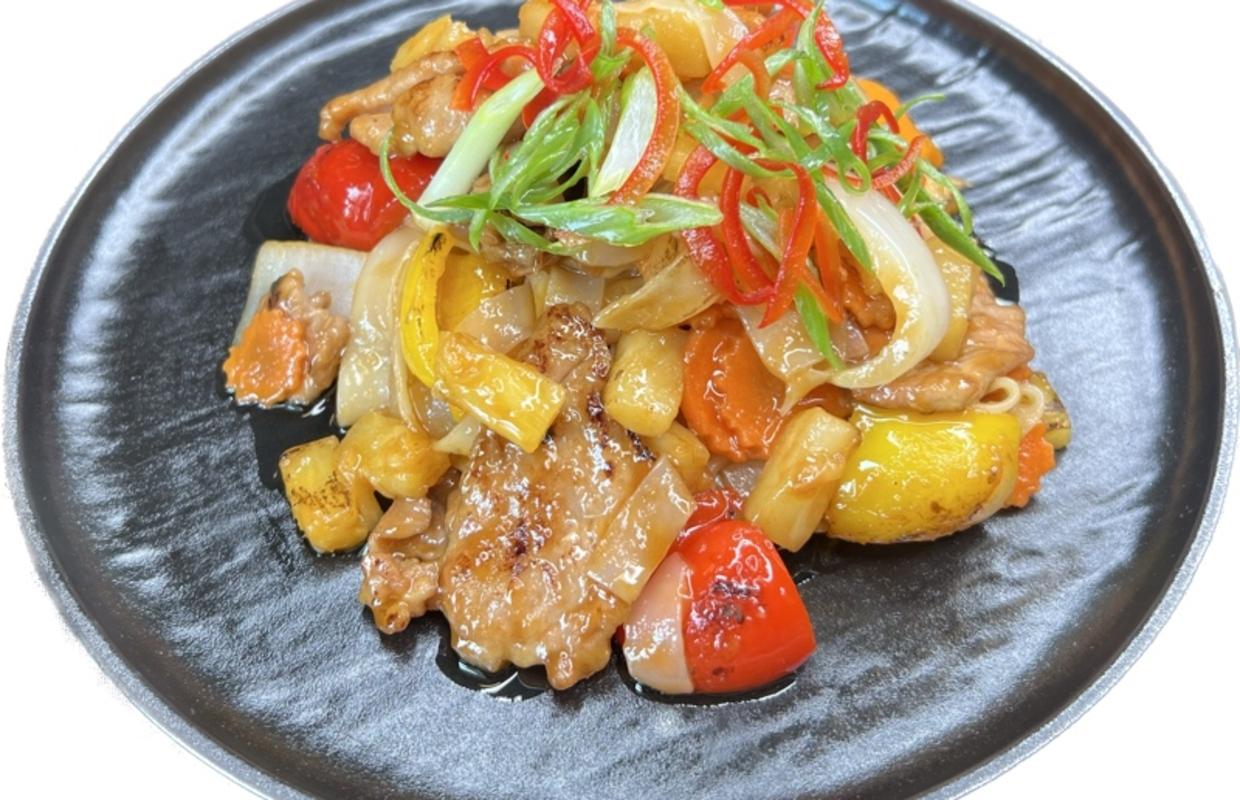 Sweet And Sour With Rice Noodles