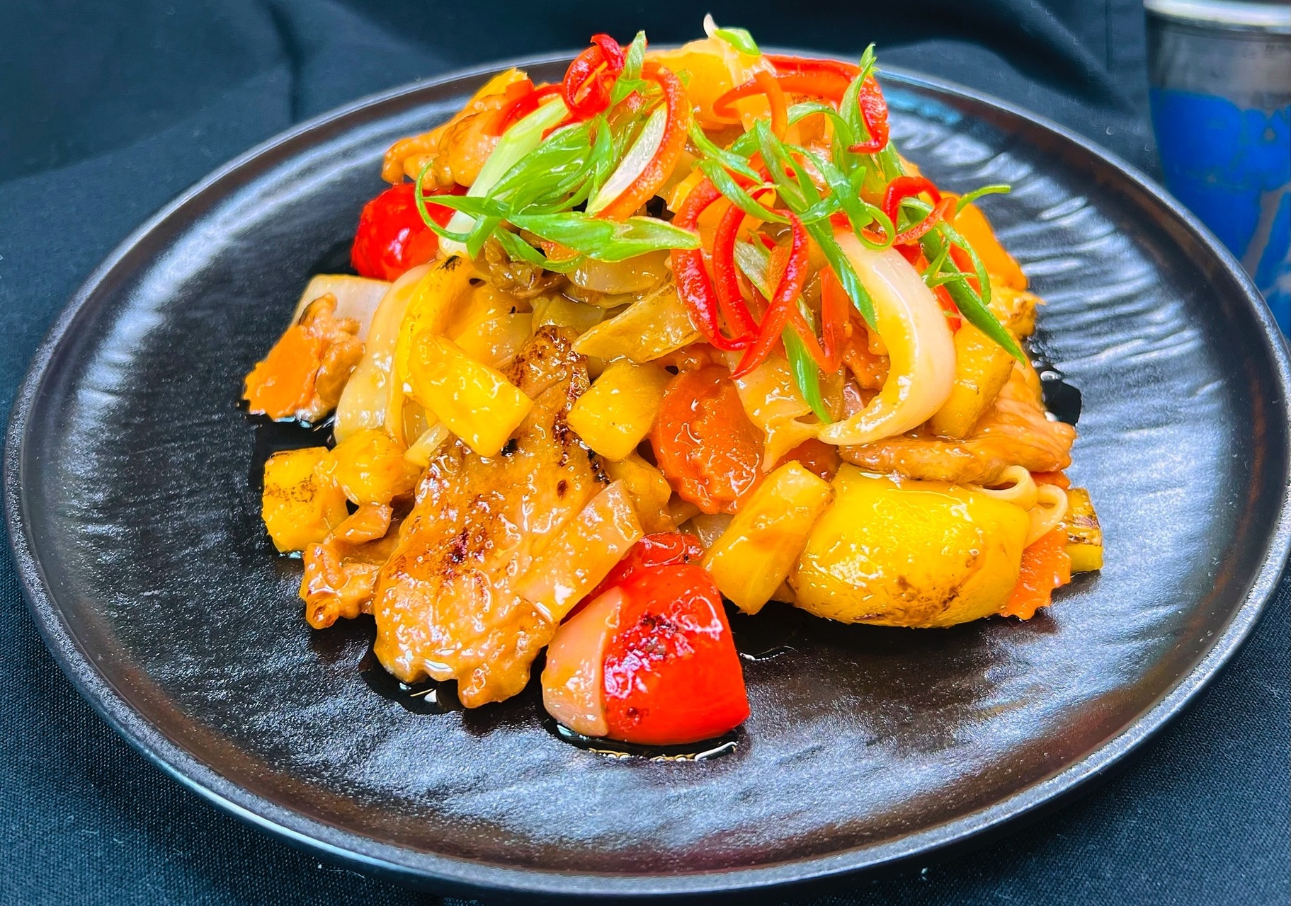 Sweet And Sour With Rice Noodles 